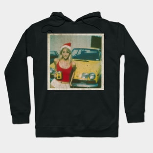 xmas - girl with Classic Car Hoodie
